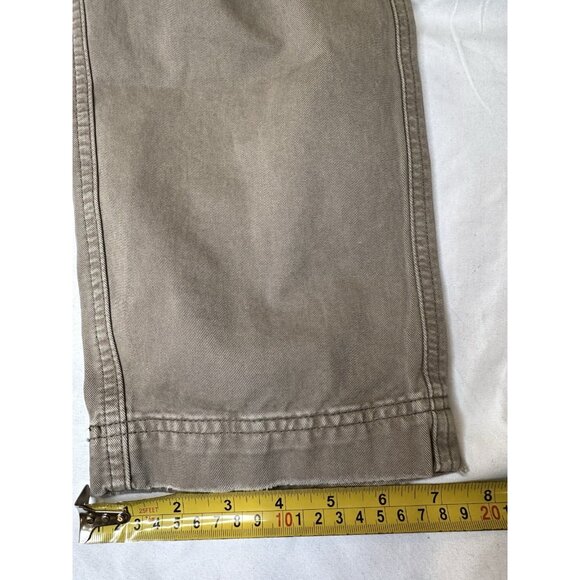 New Abercrombie & Fitch Cargo Pants Mens Baggy Y2k Utility 31x32 Loose Khaki - Picture 9 of 9
